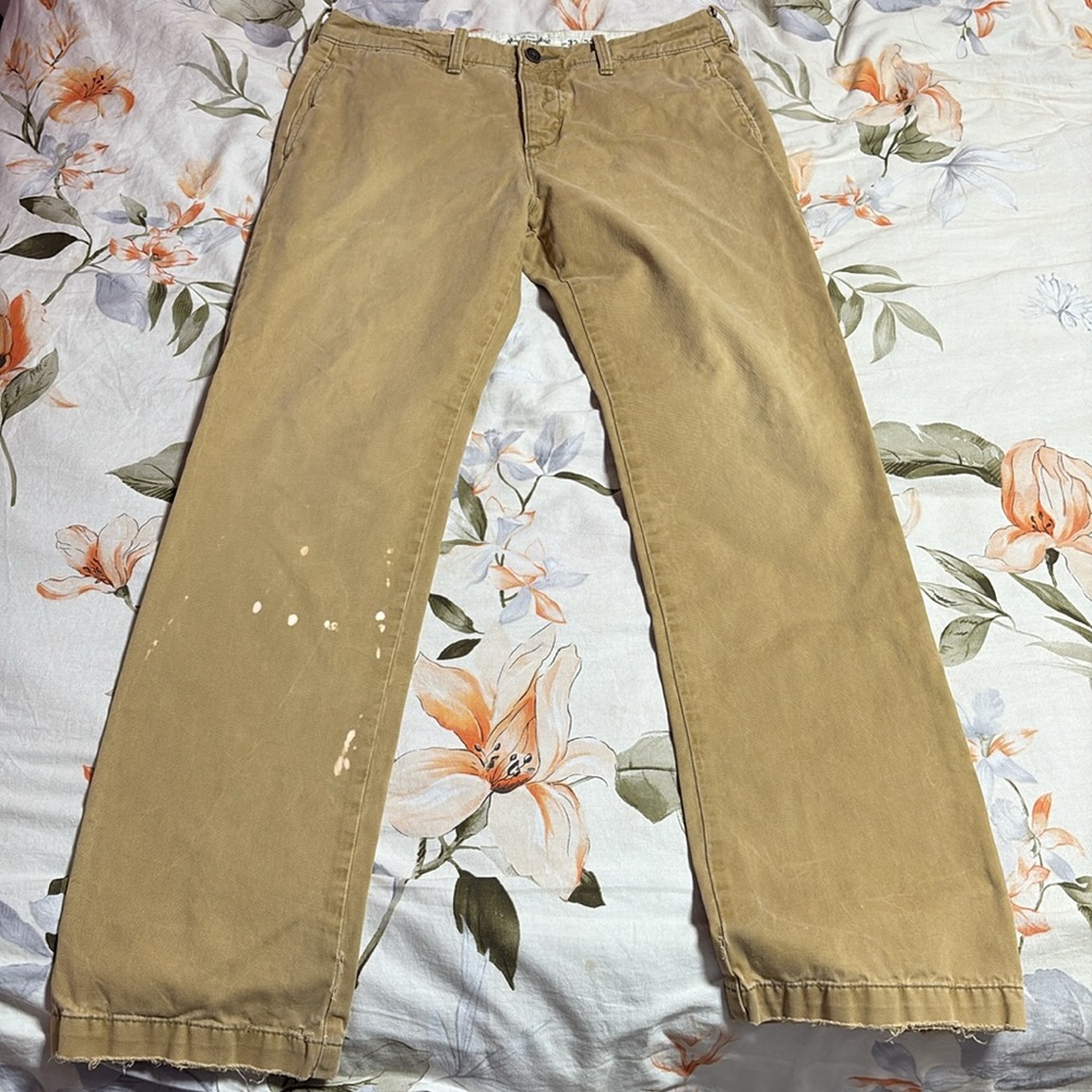 Abercrombie & Fitch Dark Khaki Pants 32x32 - Picture 2 of 15